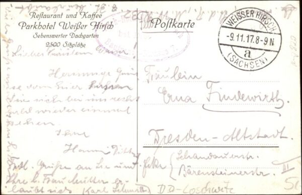 Weisser Hirsch Restaurant Cafe Parkhotel – Bild 2