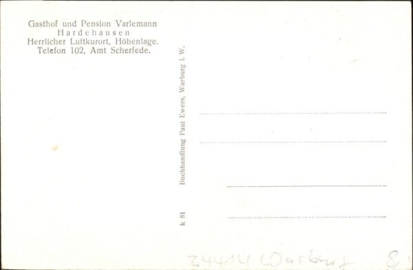 Hardehausen Gasthof Pension Varlemann – Bild 2