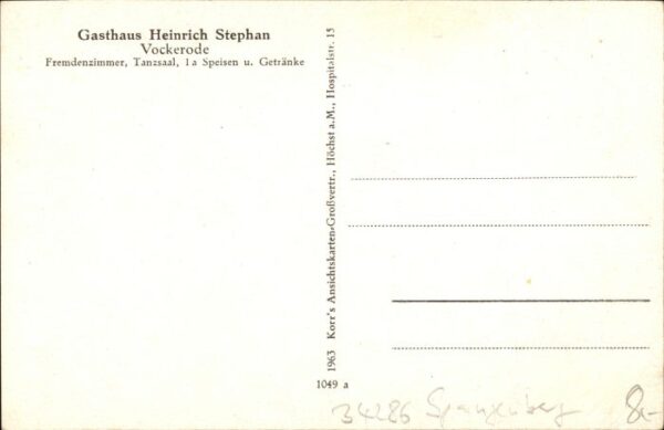 Vockerode Eschwege Gasthaus Heinrich Stephan – Bild 2