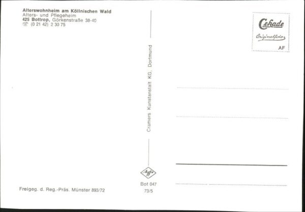 Bottrop Fliegeraufnahme Alterswohnheim Koellnischen Wald – Bild 2