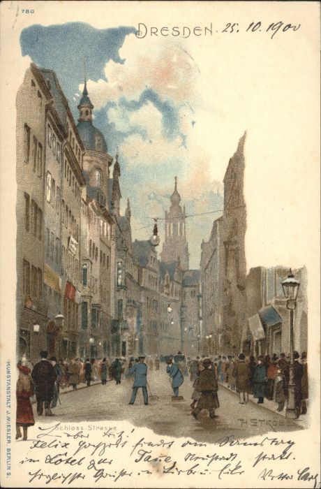 Dresden Schloss Strasse Kuenstler H Stroess x