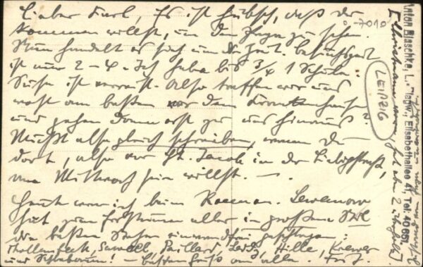 Leipzig [Handschriftlich] – Bild 2