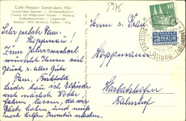 Fischen Allgaeu afe Pension Gerstrubers Hues x – Bild 2