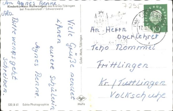 Freudenstadt Kinderkurhaus Hallwangen – Bild 2