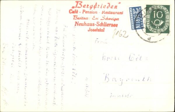 Neuhaus Schliersee Cafe Pension Bergfrieden – Bild 2