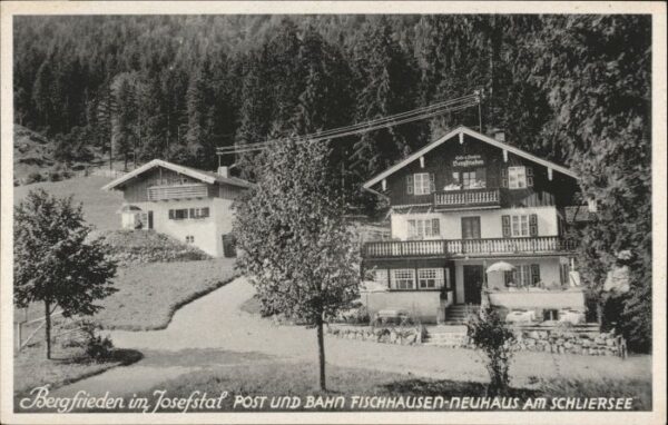 Fischhausen Schliersee Bergfrieden  Cafe Pension