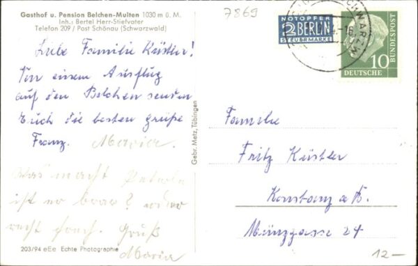 Belchen Baden Belchen Gasthof Pension – Bild 2