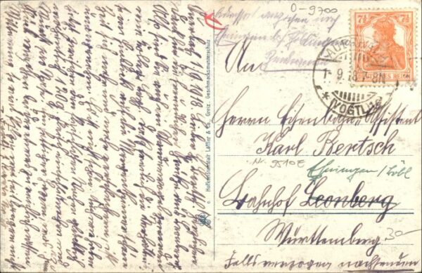 Auerbach Vogtland Friedrich August Strasse Wettinstrasse – Bild 2