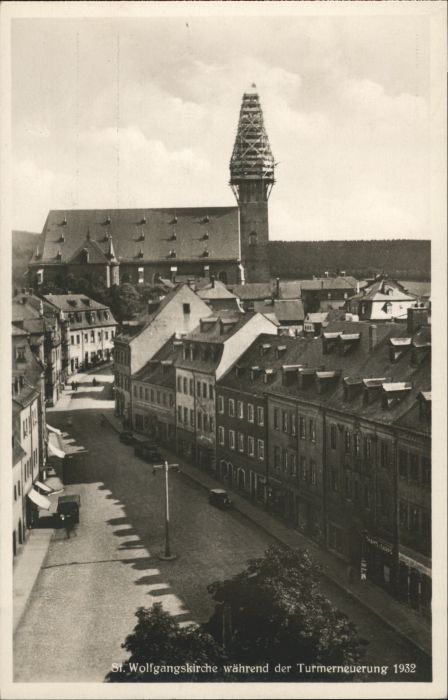Schneeberg Erzgebirge [Verlag Arno Fischer] Schneeberg  St Wolfgangs Kirche