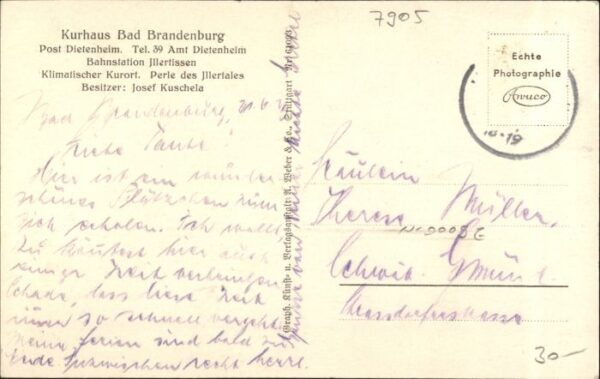 Dietenheim Iller Dietenheim Kurhaus Bad Brandenburg – Bild 2