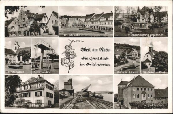 Weil Rhein Staffelhaus Lindenplatz Laeublinhof Leopolds Schule  St Peter Paul Ki