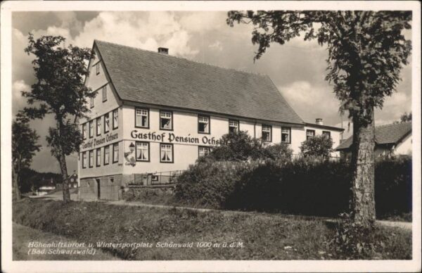 Schoenwald Schwarzwald Schoenwald Gasthof Pension Zum Ochsen