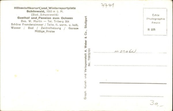 Schoenwald Schwarzwald Schoenwald Gasthof Pension Zum Ochsen – Bild 2