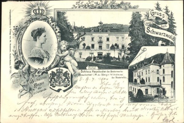 Badenweiler Wilhelmine Koenigin Schloss Hausbaden
