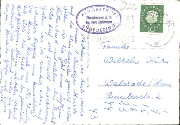Ruhpolding [Stempelabschlag] Steinberg Rauschberg – Bild 2