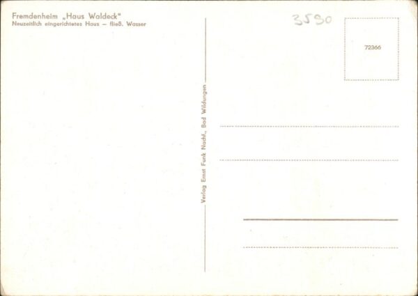 Bad Wildungen Fremdenheim Haus Waldeck – Bild 2