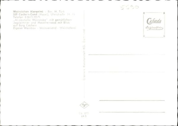 Cochem Weinstuben Hieronimi – Bild 2