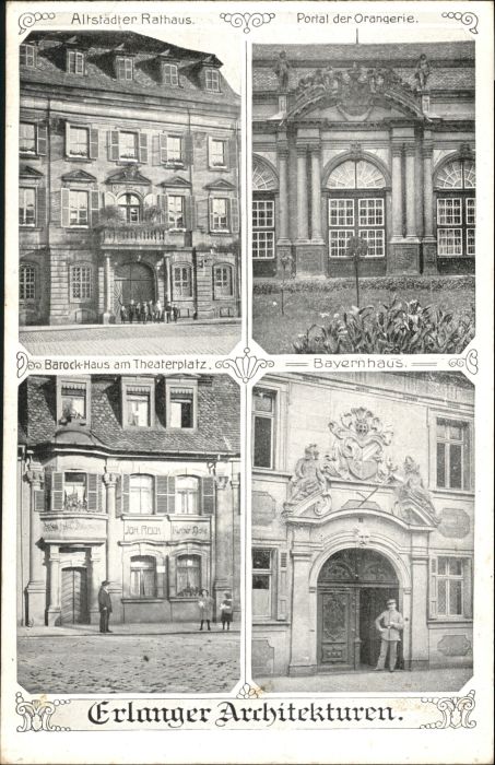 Erlangen Orangerie Bayernhaus Barock-Haus Rathaus