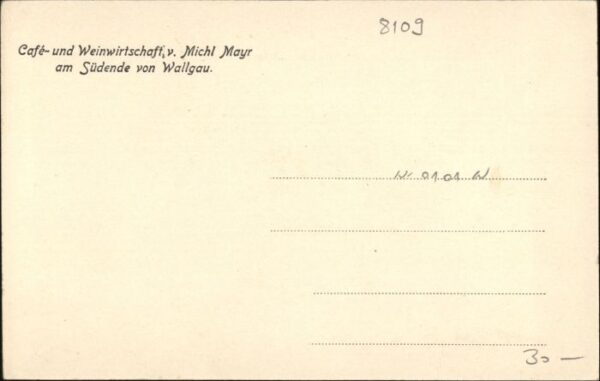 Wallgau Cafe Wirtschaft Michl Mayr Baumeister Postkutsche – Bild 2