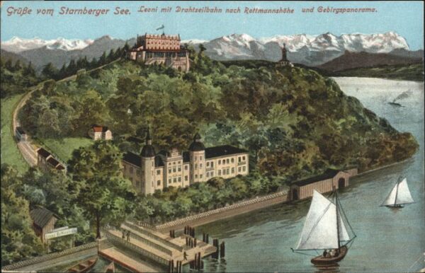 Starnberg Starnberger See Leoni Drahtseilbahn