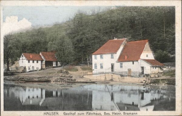 Hausen [abgestempelt in Rodach] Gasthof zum Faehrhaus
