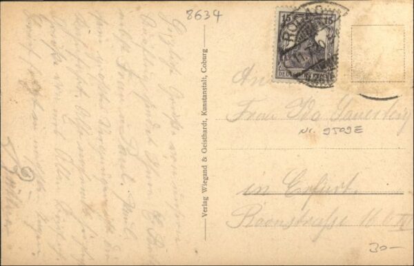 Hausen [abgestempelt in Rodach] Gasthof zum Faehrhaus – Bild 2
