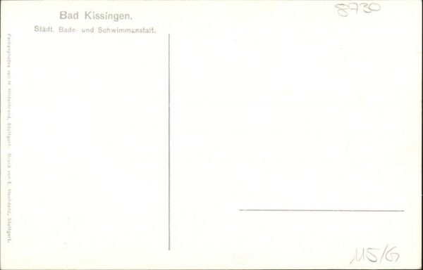 Bad Kissingen Badeanstalt Schwimmanstalt – Bild 2