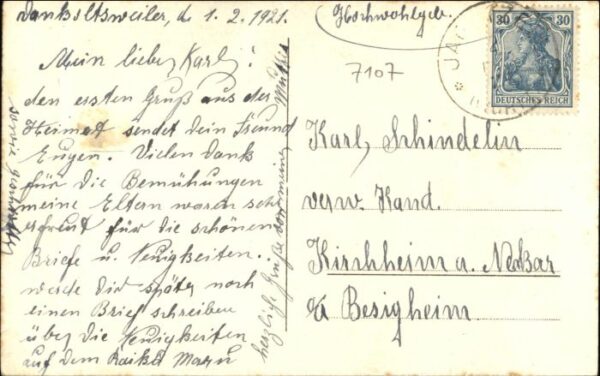 Dankoltsweiler [handschriftlich] Eisenbahn – Bild 2