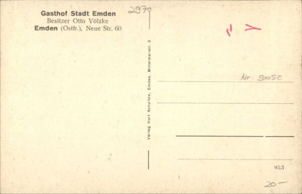Emden Ostfriesland Gasthof Stadt Emden – Bild 2