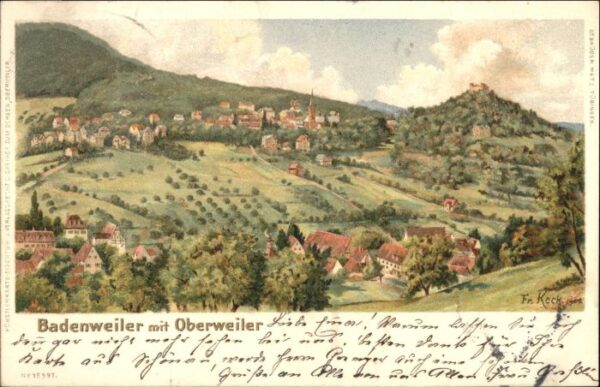 Badenweiler Oberweiler Kuenstler Fr. Keck