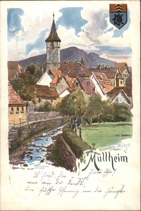 Muellheim Baden Muellheim Kuenstler C. Biese x