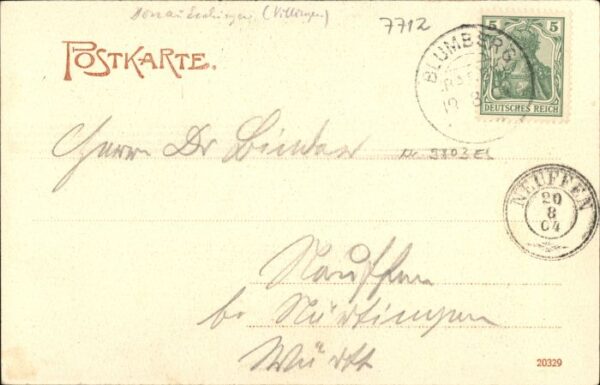 Achdorf Blumberg Achdorf Villingen Gasthof zur Linde Gedicht Scheffel – Bild 2