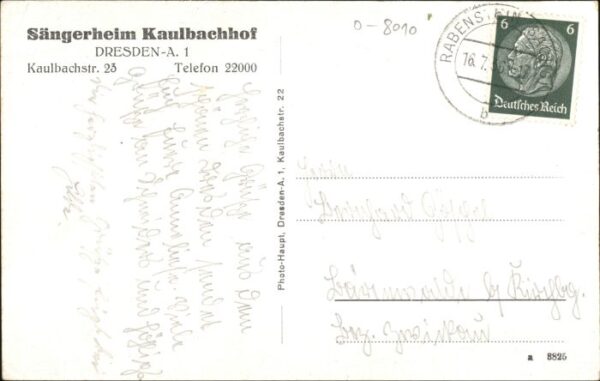 Dresden Saengerheim Kaulbachhof – Bild 2