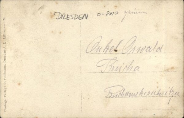 Dresden [Verlag R. Hoffmann Liliengasse 24] Buchdruckerei Oswald Neubert – Bild 2