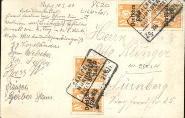 Lichtenfels Bayern Lichtenfels [handschriftlich] Sportler – Bild 2
