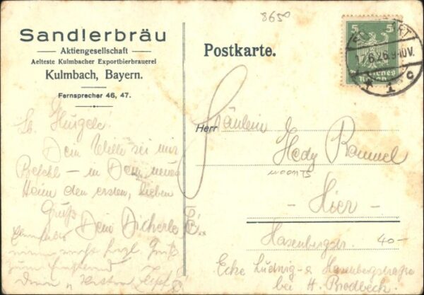 Kulmbach Brauerei Sandler Fuhrwerk – Bild 2
