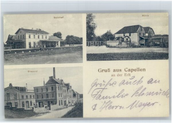 Kapellen Erft Bahnhof Muehle Brauerei