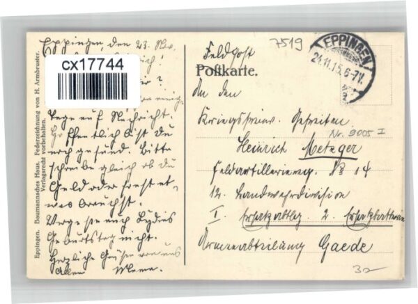 Eppingen Baumannsches Haus Kuenstler Armbruster – Bild 2