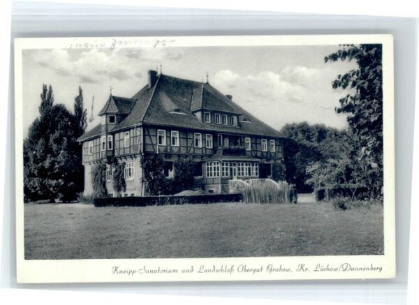 Dannenberg Elbe Dannenberg Sanatorium Landschloss Obergut Grabow