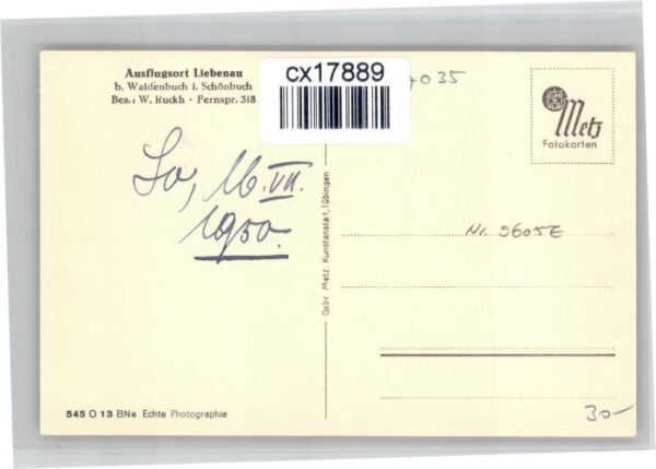 Liebenau Waldenbuch Gastwirtschaft – Bild 2