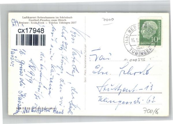 Bebenhausen Tuebingen asthof zum Hirsch – Bild 2