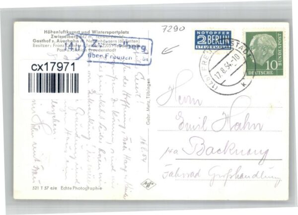 Zwieselberg Freudenstadt Gasthof Pension Auerhahn – Bild 2