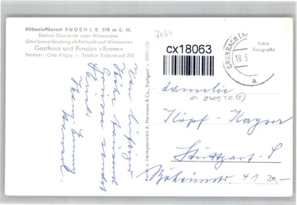 Buoch Kurhaus Krone Remstal – Bild 2