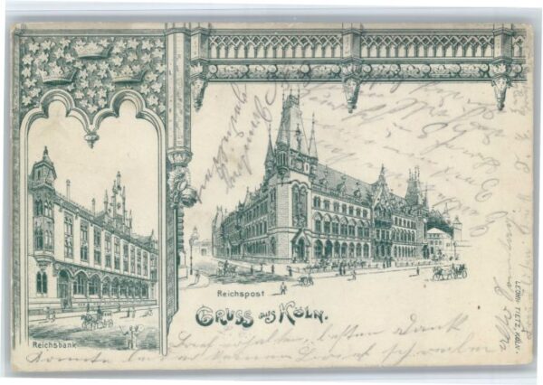 Koeln Rhein Koeln Reichsbank Reichspost