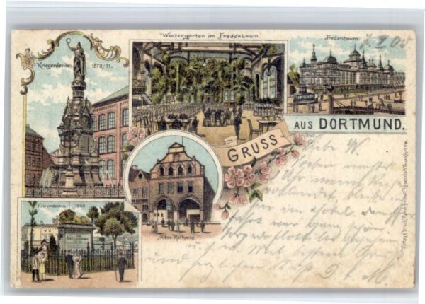 Dortmund Fredenbaum Krieger Denkmal  Rathaus