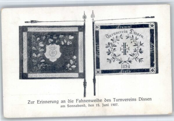 Dissen Hessen Fahnenweihe Turnverein