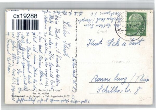 Bickenbach Bergstrasse Bachgasse Bebelstrasse – Bild 2