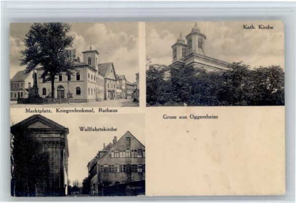 Oggersheim Kirche Krieger Denkmal Rathaus