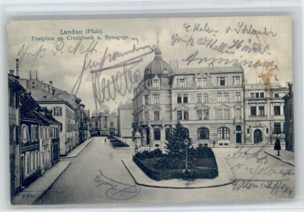 Landau Pfalz Landau Postplatz Creditbank Synagoge