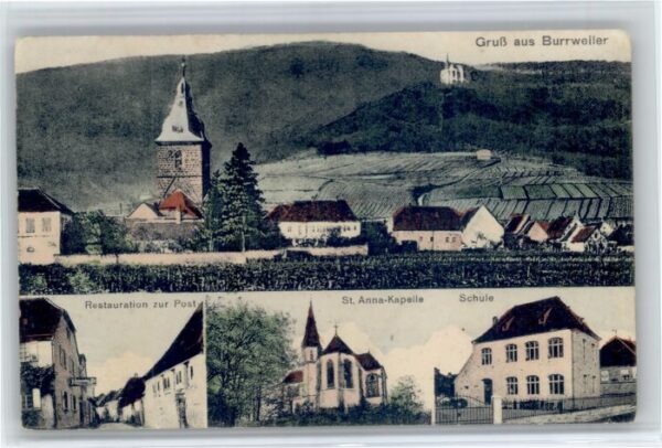 Burrweiler Restaurant Zur Post Schule St Anna Kapelle